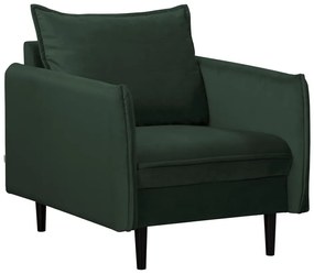 Тъмнозелено кадифено кресло Juli – Ropez