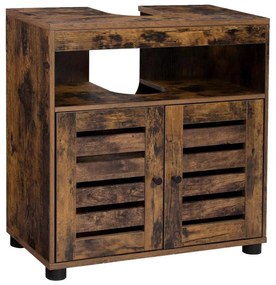 Кафяв шкаф за баня RENE