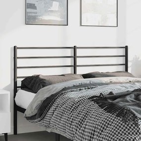 352353 vidaXL Метална табла за глава, черна, 150 см