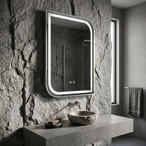 Огледало LED ZONE 80x60 BRUSH NICKEL