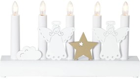 Бяла коледна светлинна украса Julia – Star Trading