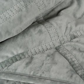 Сиво-зелено капитонирано покривало за легло 180x260 cm – Ixia