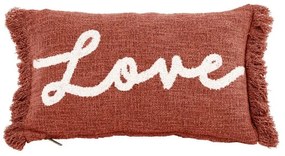 Декоративна възглавница 50x30 cm Cotton Slub Love - Tiseco Home Studio