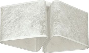 Плафон ТИТАН, абажури Басари Сребро, 2xE27