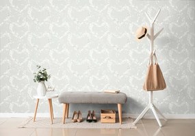 Тапет – Народно сърце в сиво изпълнение