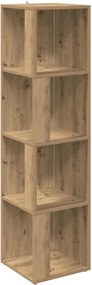 856723 vidaXL Ъглов шкаф Artisan Oak 33x33x132 cm Инженерна дървесина