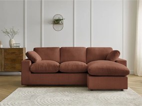 Оранжев ъглов диван от рипсено кадифе Belair – Bobochic Paris