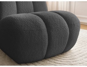 Тъмносиво кресло от прежда с примки от букле Janissaire – Bobochic Paris