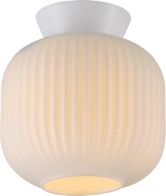 Schöner Wohnen 13574-16 - Таванно осветително тяло NAMI 1xE27/25W/230V диаметър 20 см бяло