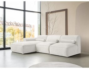 Бял ъглов диван (ляв ъгъл) Flex Felix – Miuform