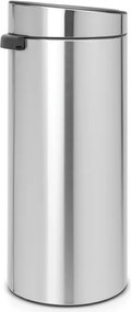 Кош за боклук Brabantia Touch Bin New 650011, 30 л, Безшумно и плавно затваряне, Инокс/мат
