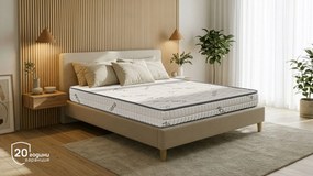 Матрак Sleepy, iZone Memory20 см - РАЗОПАКОВАН, 90x190x20, Среден, Eластична пяна, Мемори пяна