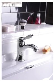 Стояща батерия за мивка в сребрист цвят Kirké White – Sapho