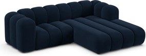 Тъмносин ъглов диван (десен ъгъл) Lupine – Micadoni Home