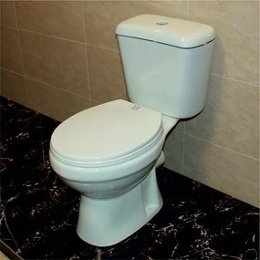 Моноблок ICC 1072LUX, пълно обливане, седалка и капак, порцелан, бял, 72.5x62x36см