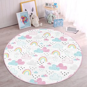 Бял детски килим ø 120 cm Comfort - Mila Home