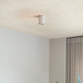 Дизайнерски повърхностно монтиран прожектор бял GU10 50mm - Tubo Honey