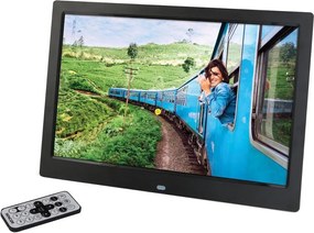 Sencor - Дигитална фоторамка 13,3" с вграден високоговорител 230V антрацит + дистанционно управление