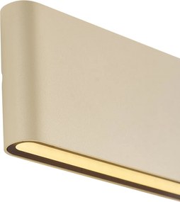 Модерна външна стенна лампа бежова 17,5 см вкл. LED IP65 - Batt