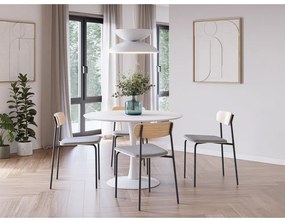 Трапезни столове в комплект от 2 броя в бежово-натурален цвят Adriana - Marckeric