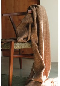 Памучно одеяло в цвят жълта охра 130x180 cm Handloom – Lorena Canals