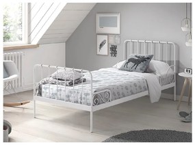 Бяло метално детско легло, 90 x 200 cm Alice - Vipack