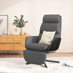 Sonata H Релакс стол с опора за крака, светлосива, плат