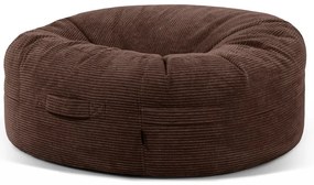 Тъмнокафяв пуф от рипсено кадифе Roll 135 – SLOWDOWN