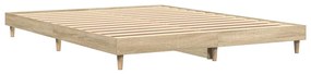 832040 vidaXL Рамка за легло без матрак сонома дъб 140x200 см инженерно дърво