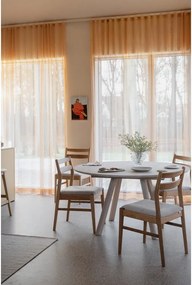 Кръгла сгъваема трапезна маса от масивен дъб ø 140 cm Clapperton – Rowico