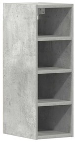 854160 vidaXL Висящ шкаф "Рига", сив, 20x29,5x60 см, инженерно дърво