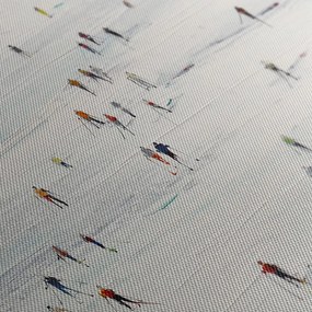 Картина на платно – Зимни забавления на склон