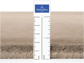 Бежов ръчно изработен кръгъл килим със смес от вълна ø 200 cm Kivi – Villeroy&amp;Boch