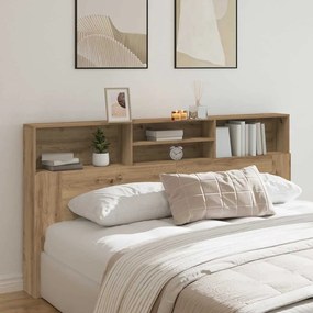 856875 vidaXL Табла за легло тип шкаф 200x19x103,5 см инженерна дървесина