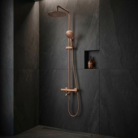 Душ система с Термостат Rea Lungo Diamond Copper Brush