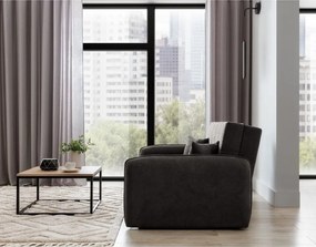 Тъмносив шенилов разтегателен диван с място за съхранение 155 cm Laine – ELTAP