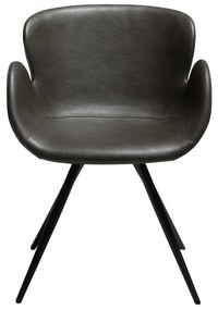 Сив тапициран трапезен стол с подлакътници Gaia – DAN-FORM Denmark