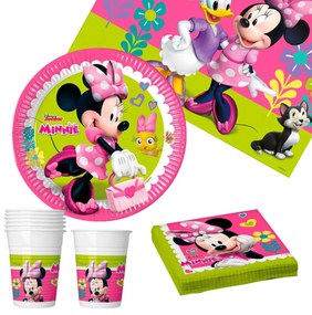 Комплект Празнични Артикули Minnie Mouse 37 Части