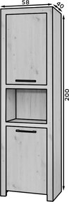 Вертикален шкаф President