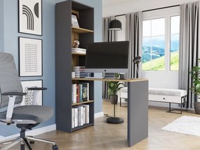 Писалище с рафт MODERN B-50S - 120 x 50 x 180 cm - различни цветови варианти Бял