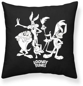 Калъфка за възглавница Looney Tunes Looney B&w A Черен 45 x 45 cm