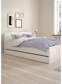 Бели чекмеджета за под леглото в комплект от 2 бр. 90x190/140x190 cm Naia – Tvilum