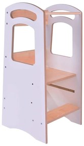 Обучителна кула THOMAS бяла/клен