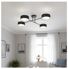Плафонен полилей MAGA 4xE14/10W/230V, черен