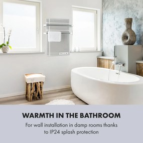 Klarstein Hot Spot Wave, инфрачервен нагревател, 51 x 80 cm, 20 m², 1000 W, без степенно регулатор, IP24, алуминий