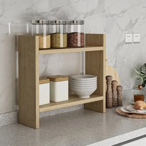 Кухненски рафт Denver TopMebel от меламин в цвят сапфирен дъб 34x10x30cm