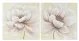 Картина Home ESPRIT Shabby Chic Мак 80 x 3 x 80 cm (2 броя)