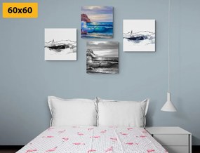 Комплект картини – Имитация на живопис на море