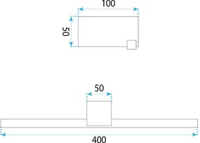 LED аплик за баня SWE043-1W 40cm GOLD