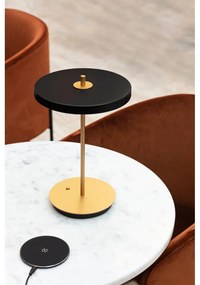 Черна LED затъмняваща се настолна лампа с метален абажур (височина 31 cm) Asteria Move – UMAGE